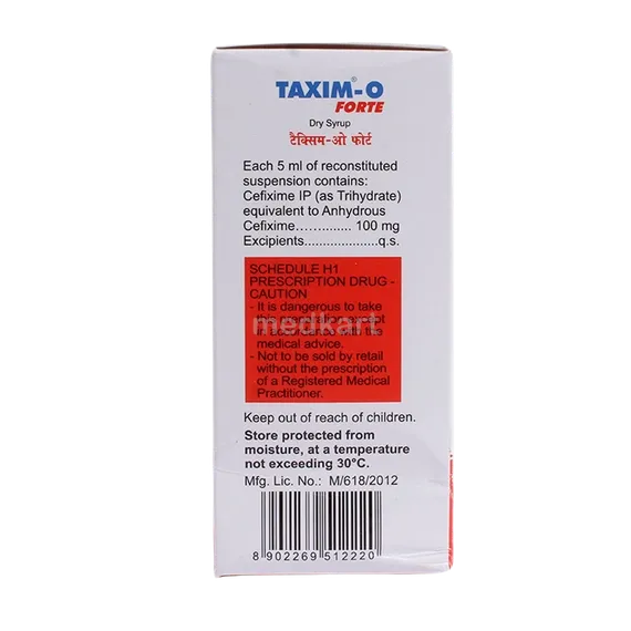 taxim o forte dry syrup 60 ml